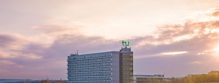 Mensa and Mathetower in the sunset.
